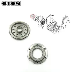 OTOM For HONDA AX-1 NX250 Overrunning Clutch Motorcycle Engine Parts One Way Bearings Start Starter Clutch Overrunning Gear Kit