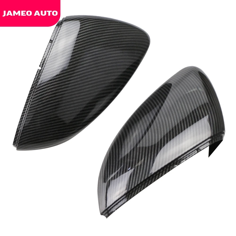 Jameo  Auto 2 Pieces for Volkswagen VW Golf 7 MK7 7.5 GTI 7 7R Mirror Covers Caps RearView Mirror Case Cover Accessories