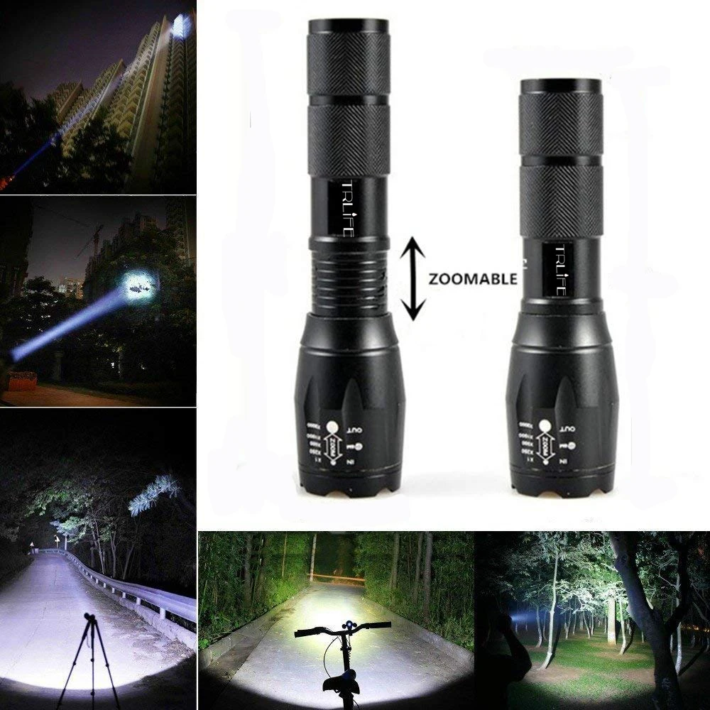 Bicycle Light 400Lumens T6 LED cycling Front Light LED Bike light Lamp Torch Waterproof ZOOM Flashlight By 18650 battey