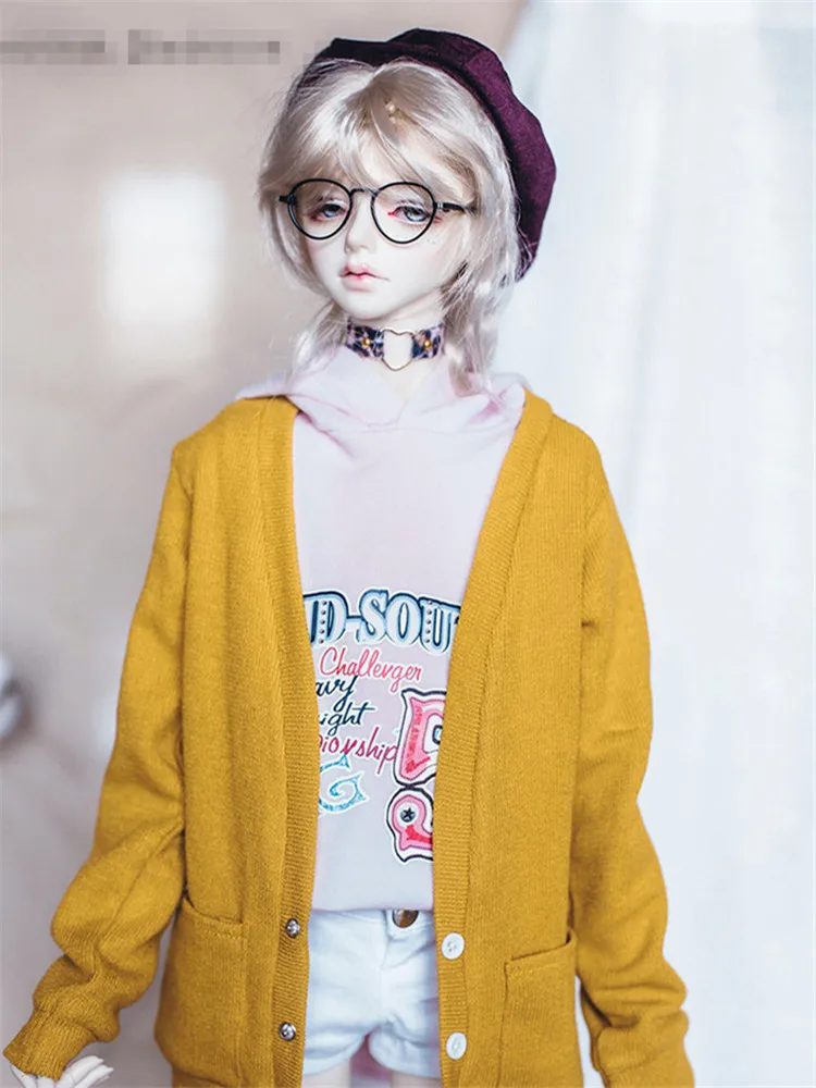 Casual Cardigan Sweater Coat for BJD 1/6 1/4 MSD, 1/3 SD13 SD17,Uncle  Doll Clothes CMB256