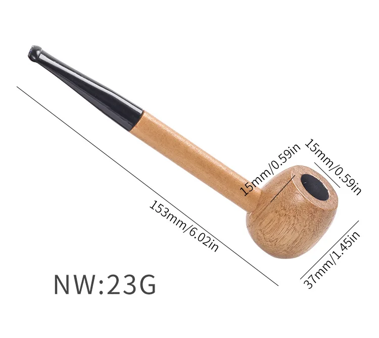 Wood Smoking Pipe Handmade Wood Tobacco Pipe Cigarette Smoking Pipe  Gift For Men