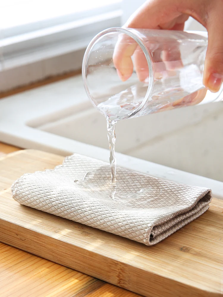 Vis Schaal Rag Niet Laat Marks Huishoudelijke Schoonmaakdoekje Keuken Olie Absorptie Niet Verwijderen Haar Veeg Glas Handdoek