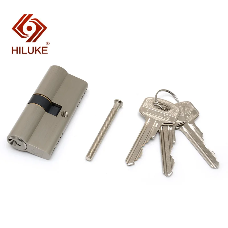 

HILUKE European standard 70mm lock cylinder security door copper alloy lock core hardware S70.3N