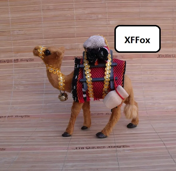 

small simulation camel model polyethylene&furs cute real life camel gift 14x6x14cm xf2234