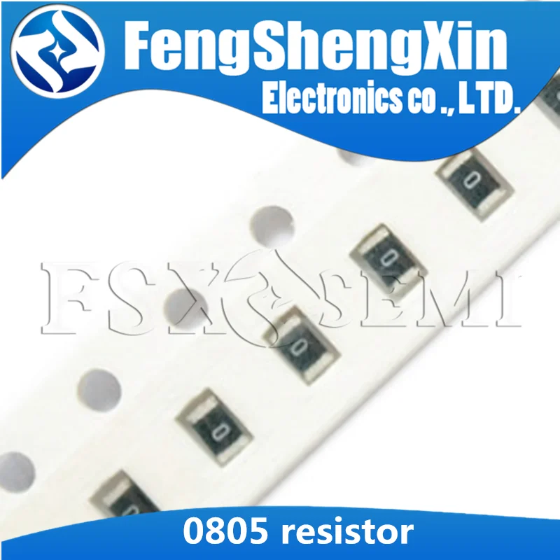 100pcs/lot 1% Resistors 0805 SMD resistor 0R ~10M 1/8W 0 1 10 100 150 220 330 ohm 1K 2.2K 10K 100K 0R 1R 10R 100R 150R 220R 330R