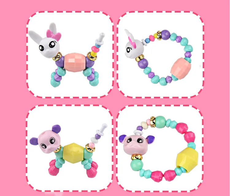creative elasticity animal magic bracelet children\'s bracelet magical animal Kitten rabbit kids bracelet toy twist gift jewelry