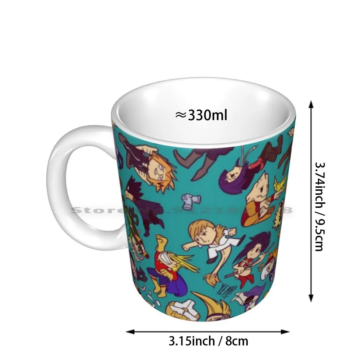 Plus Ultra Pattern Ceramic Mugs Coffee Cups Milk Tea Mug Boku No Hero Boku No Hero Academia Deku Bakugo Uraraka All Might Hero