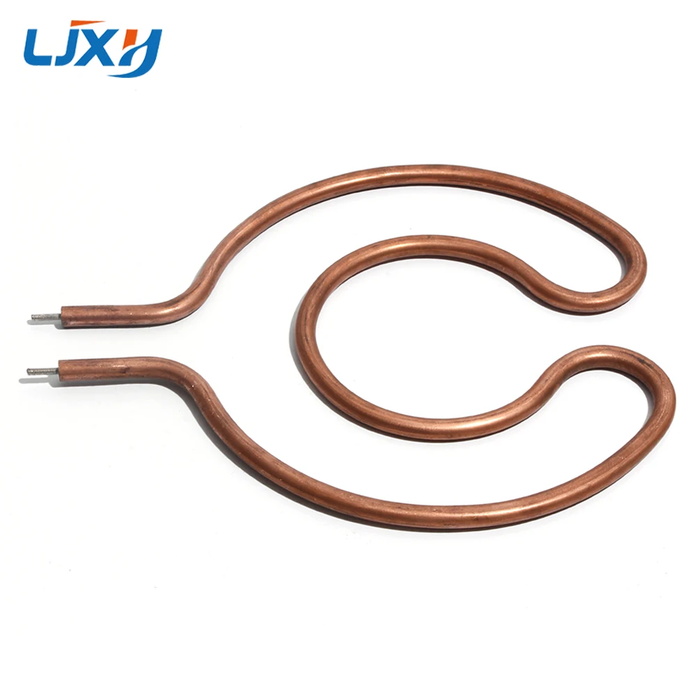 LJXH Double Circle Heating Tube Electric Wok Accessories Circular Rod Copper/Iron Plated Copper Coil Pipe Electrothermal Heater