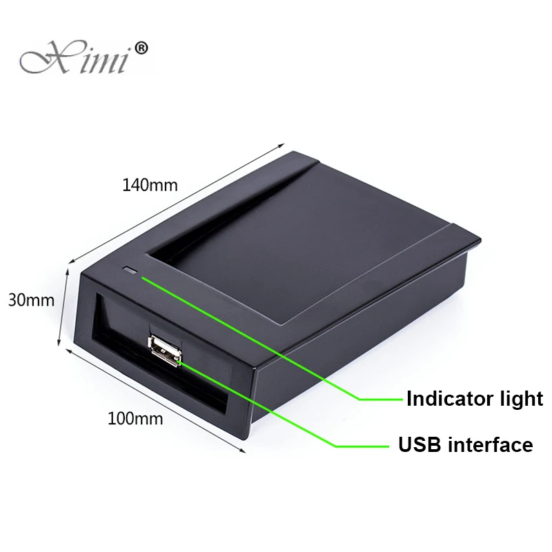 ZK CR10M USB Proximity Card Reader USB RFID MF 13.56MHZ Smart Card Reader For Door Access Control And Time Attendance