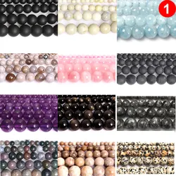 Natural New Assorted Mixed Round Loose Beads for Jewelry Making 15