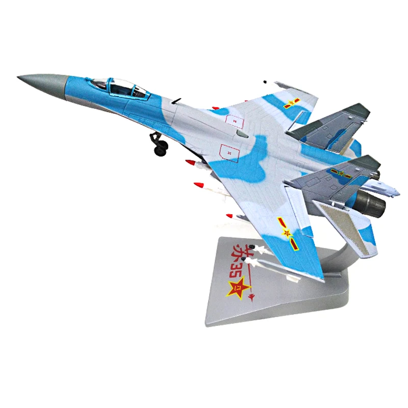 1/72 Scale Alloy Fighter Sukhoi Su-35 Chinese Air Force Aircraft Model Toys Children Kids Gift for Collection