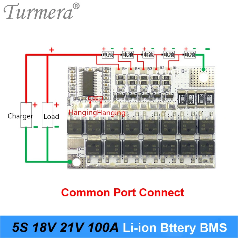 3S 4S 5S BMS 12V 16.8V 21V 100A BMS płyta zabezpieczająca baterię litową z modułem równowagi dla 10.8V 14.4V 18V śrubokręt bateria