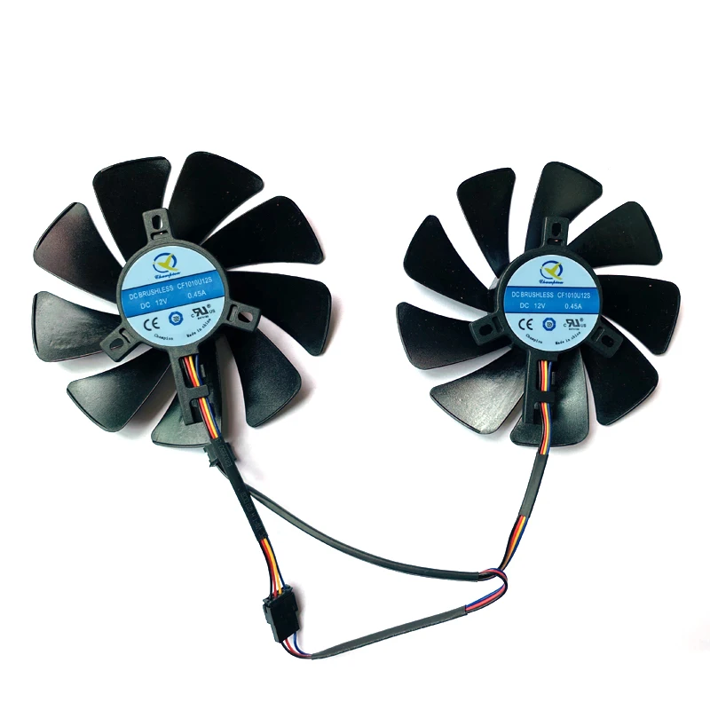 Ventilador de refrigeración RX580 de doble bola, 95MM, para XFX RX 580 4G 590 8G su RX580 IceQ RX570, ventilador de tarjeta gráfica, 2 uds.