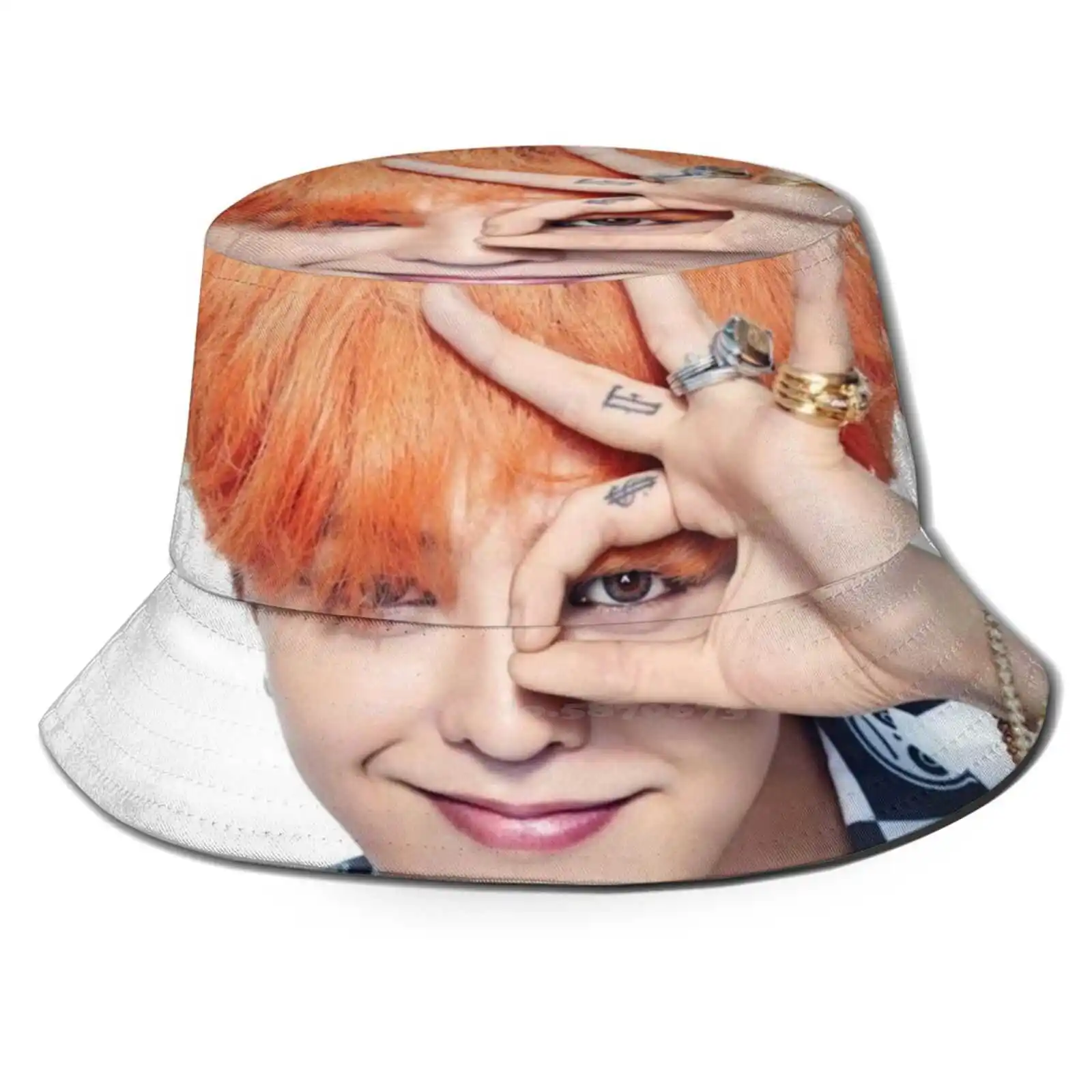 G-Dragon Sun Hat Topi Fisherman Cap Bucket Hats G Dragon Kpop Gdragon Kpop G Dragon K Pop Pookipsy