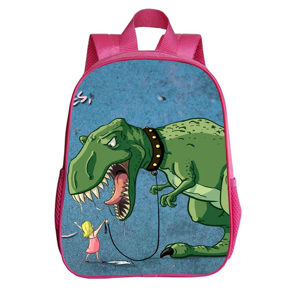 NEW Dinosaur Backpack Children 12 Inches 3D Cartoon Bag Kindergarten Rucksack Baby Boys Girls Kids Anime Knapsack Mochila