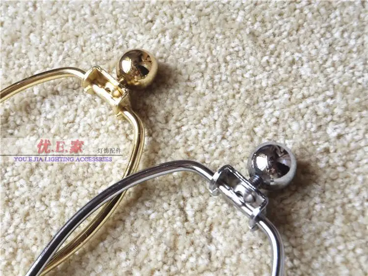 2 قطعة مصباح معدني ذهبي/كروم اللون، مجموعة حامل قيثارة نهائية ومصباح، لتحديث مصابيح الطاولة والأرضية #5