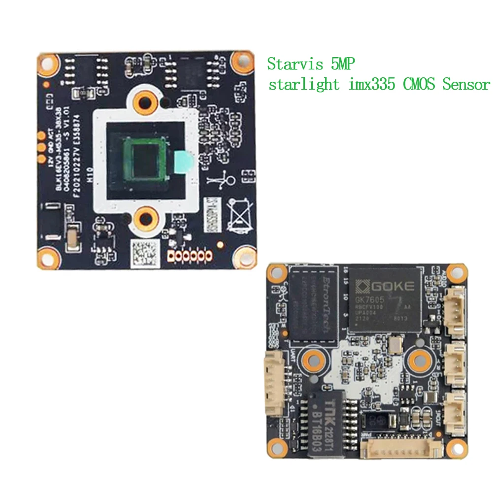 H.265 8MP Starlight IP camera Module CCTV POE 4K Network Camera Board Two way Audio Sony IMX335 Sensor 1080P 5M optional RTSP