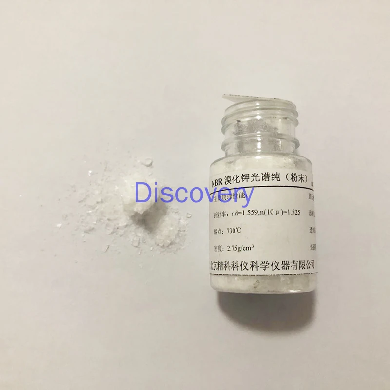 HW-7A Potassium Bromide Window Piece KBR Salt Piece 25X4mm Transmittance High Infrared Spectrum Liquid Pool