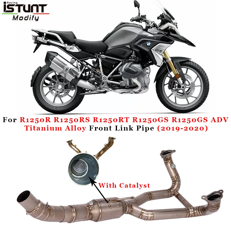 

Motorcycle Full Exhaust System Modify Titanium Alloy Front Link Pipe For R1250R R1250RS R1250RT R1250GS R1250GS ADV 2019 2020