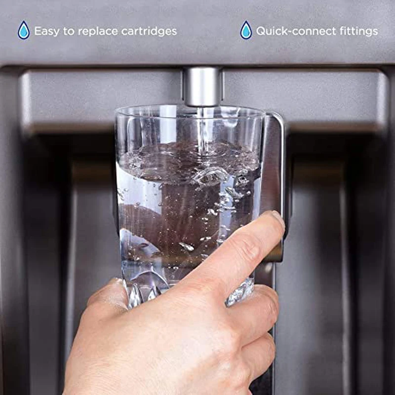 MSWF Refrigerator Water Filter, Replacement for GE MSWF, 101820A, 101821B, RWF1500A, Pack of 3