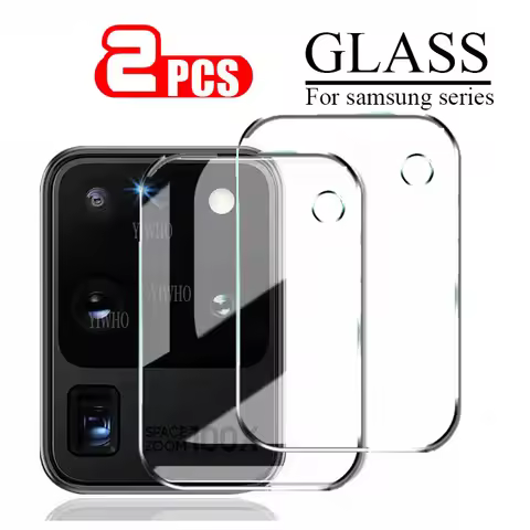 2PCS Protective Glass on For Samsung Galaxy S21 Plus S20 Ultra Camera Lens Tempered Glass S21 Fe S20 Fe Note20 Protector Film