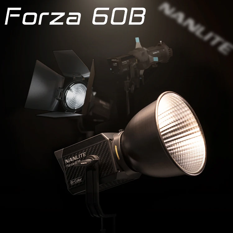 Nanguang Nanlite Forza 60 60B LED Photography Light 60W 2700K-6200K Outdoor Monolight COB Lighting Flash Strobe lamp Bi Color