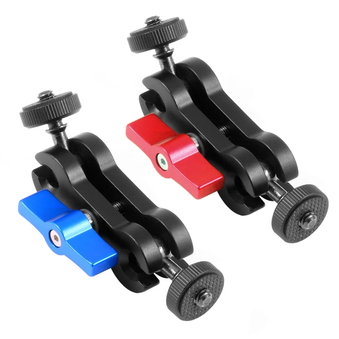 Multi-Function Dual Ball Head Hot 1/4 "ขาตั้งกล้องMagic Arm Super Clampอะแดปเตอร์Articulatingสำหรับกล้องDSLRสำหรับmonitor LED Light