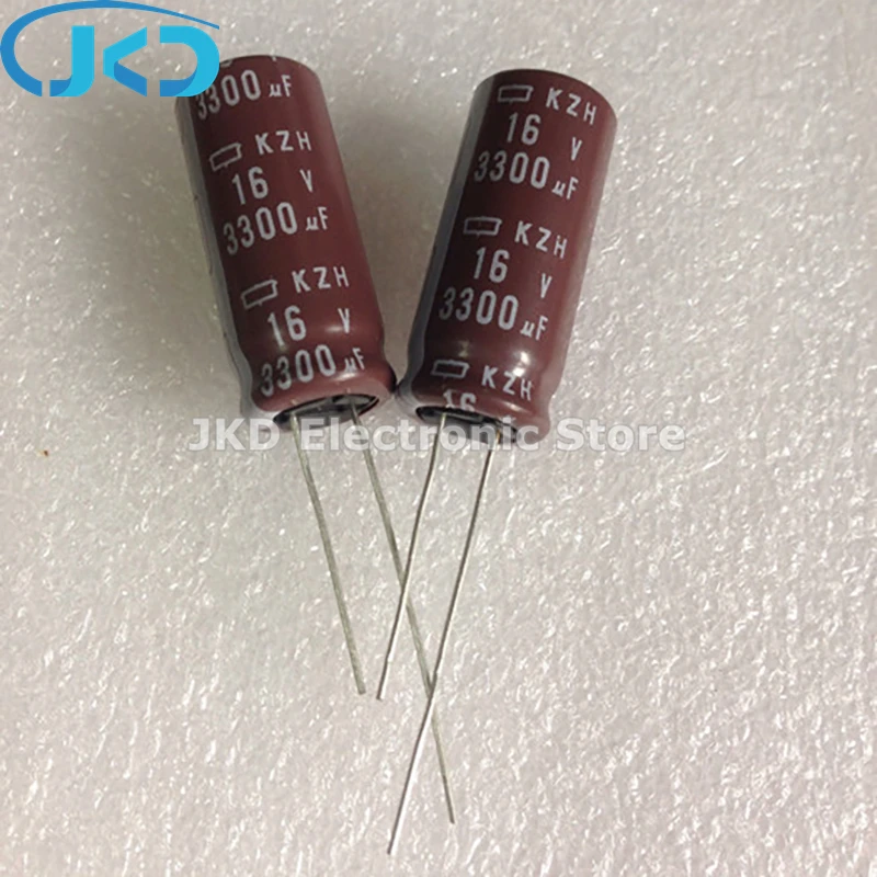 10pcs NCC 3300UF 16V 12.5*30mm Electrolytic Capacitor 16V3300UF NIPPON CHEMI CON 3300uf16v 12.5x30 100% New and Original