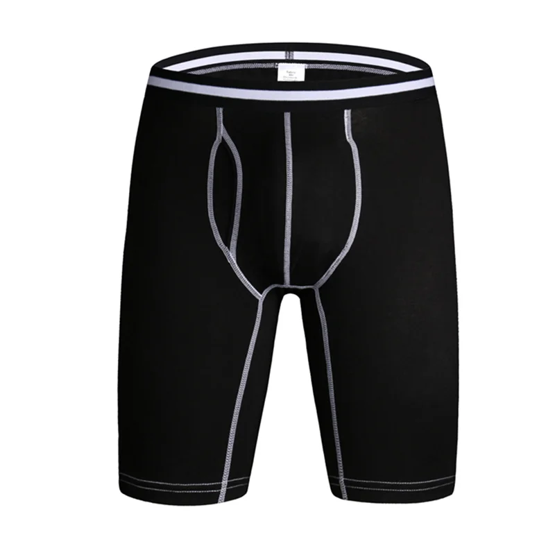 2019 Mens Long Leg Boxer Shorts Cotton Underwear Warm Mens Underpants Man Panties Male New Boxer Male Breathable Comfortable