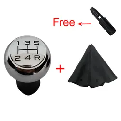 5 Speed Manual Car Gear Shift Knob VTS Sports And Leather For Peugeot 106 206 306 406 107 207 307 407 Triumph C5 Senna C2