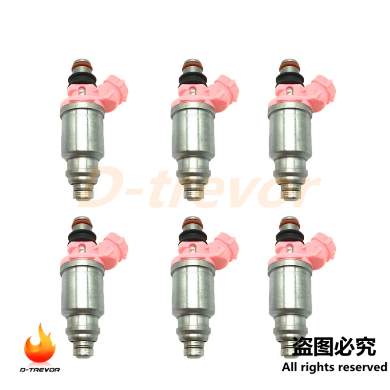 6Pcs Fuel Injector 23250-74080 for Toyota 1993-1997 Land Cruiser Lexus 1996-1997 LX450 4.5L