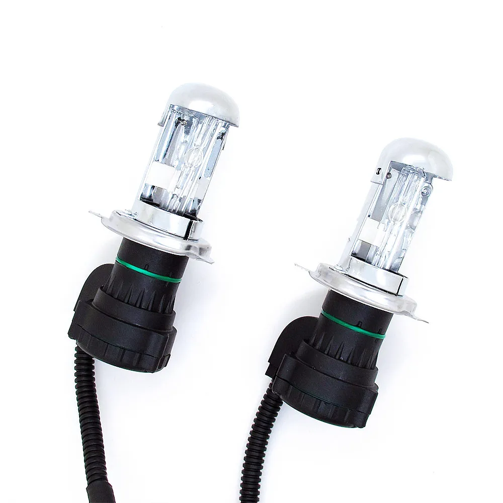 2Pcs 35W 55W H4 Hi/Lo HID Xenon Light Bulb 4300K 6000K 8000K 12000K 12V Car Auto Bi Xenon Headlight Replacement Kit