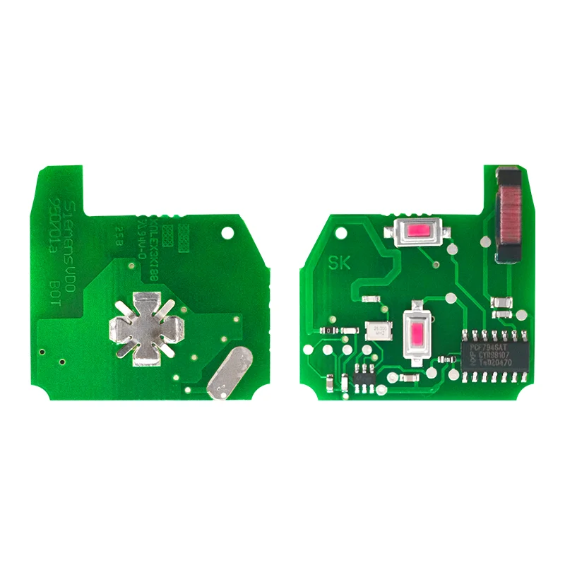 Llave remota de coche XNRKEY PCF7946 de 2 botones, Chip de 433Mhz para Nissan Elgrand X-TRAIL Qashqai Navara Micra Note NV200 FCC: 5WK4876/818