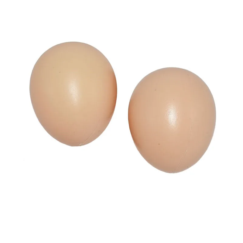 100 pcs Hatching Egg Hen Poultry Breeding Simulation Fake Plastic Artificial Eggs DIY Painting Easter Egg Educational Toy