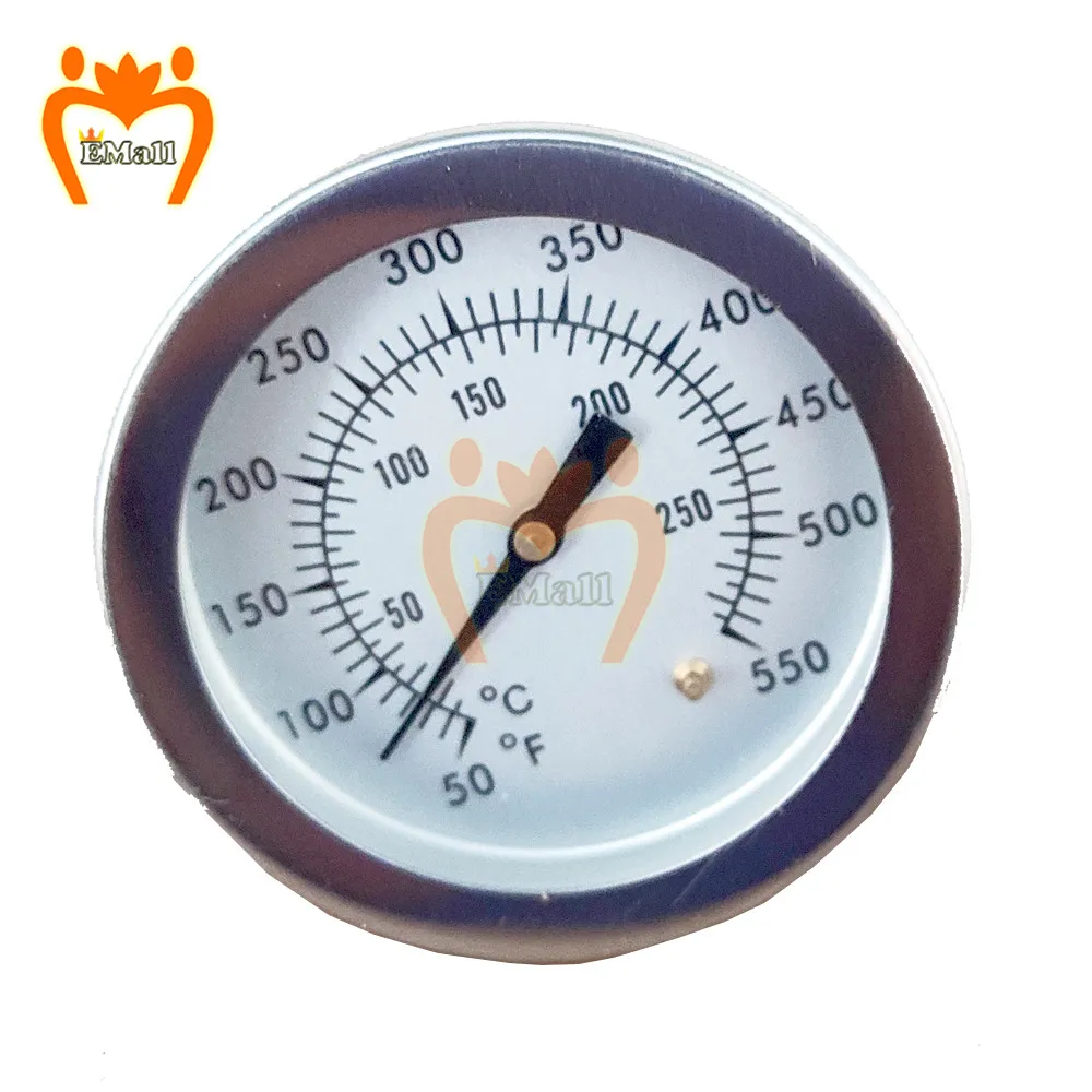 10℃~280℃/50~550°F Stainless Steel Oven Cook Thermometer Home Kitchen Food Temperature Gauge Mini Grill Thermometer BBQ Smoker