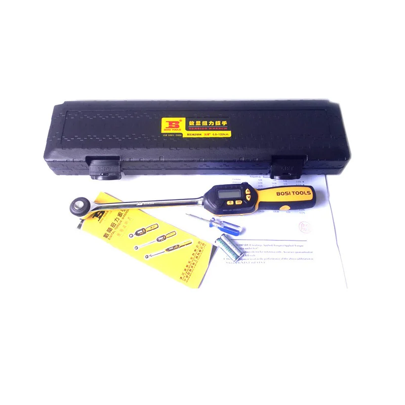 Wholesale SIJIBOSI 3/8'' 6.5-135N.m Digital Buzzer 6Led Torque Wrench 4-Unit Selection