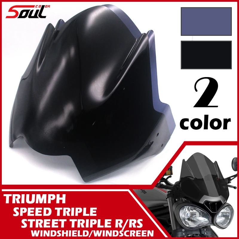 

Motorcycle Sports visor windshield windscreen Fits For TRIUMPH SPEED TRIPLE 2017-2020 STREET TRIPLE 765 R/RS 2019 2018