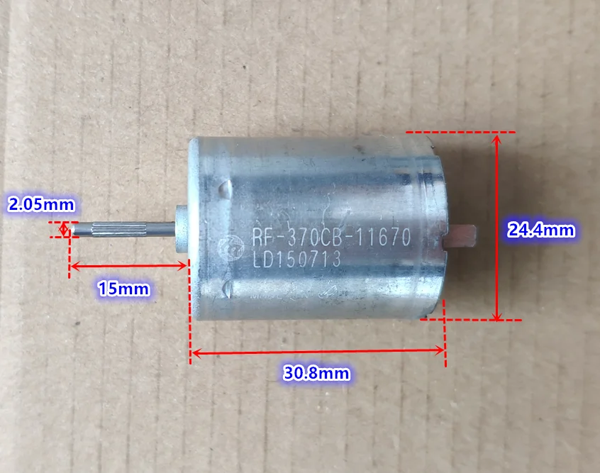 Original Mabuchi RF-370CB-11670 12V~24V 3000rpm~6000rpm metal brush quiet 370 DC motor