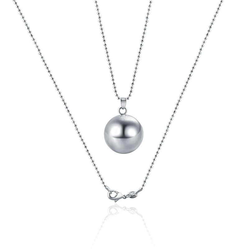 Ball Necklace Brilliant Chime Pendant 18\