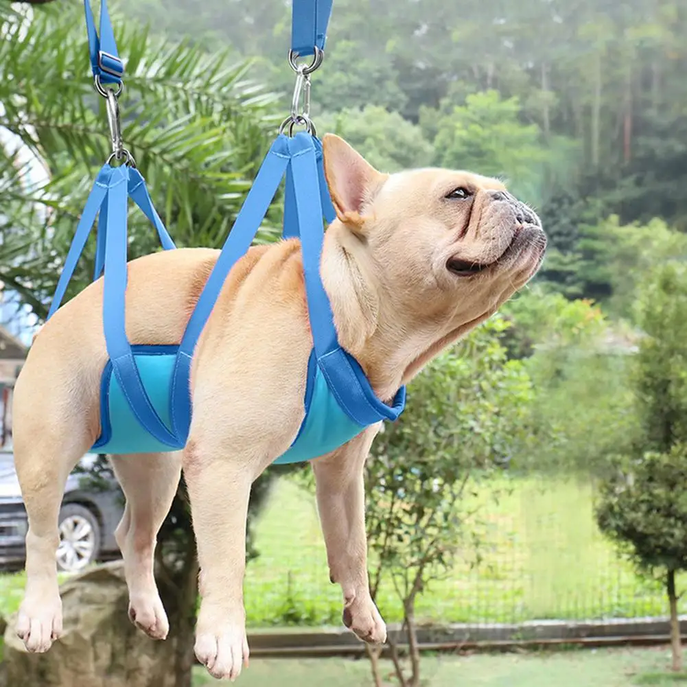 Pet Grooming Hammock Breathable Grooming Harness Set For Pets Dog Cat Grooming Helper For Bathing Washing Grooming And Trimming