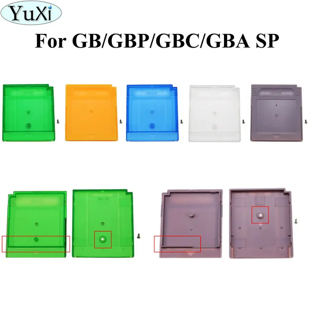 YuXi For Gameboy Advance for GBA SP Empty Game Cartridge Shell Case Card Box For GBA GBP GBC