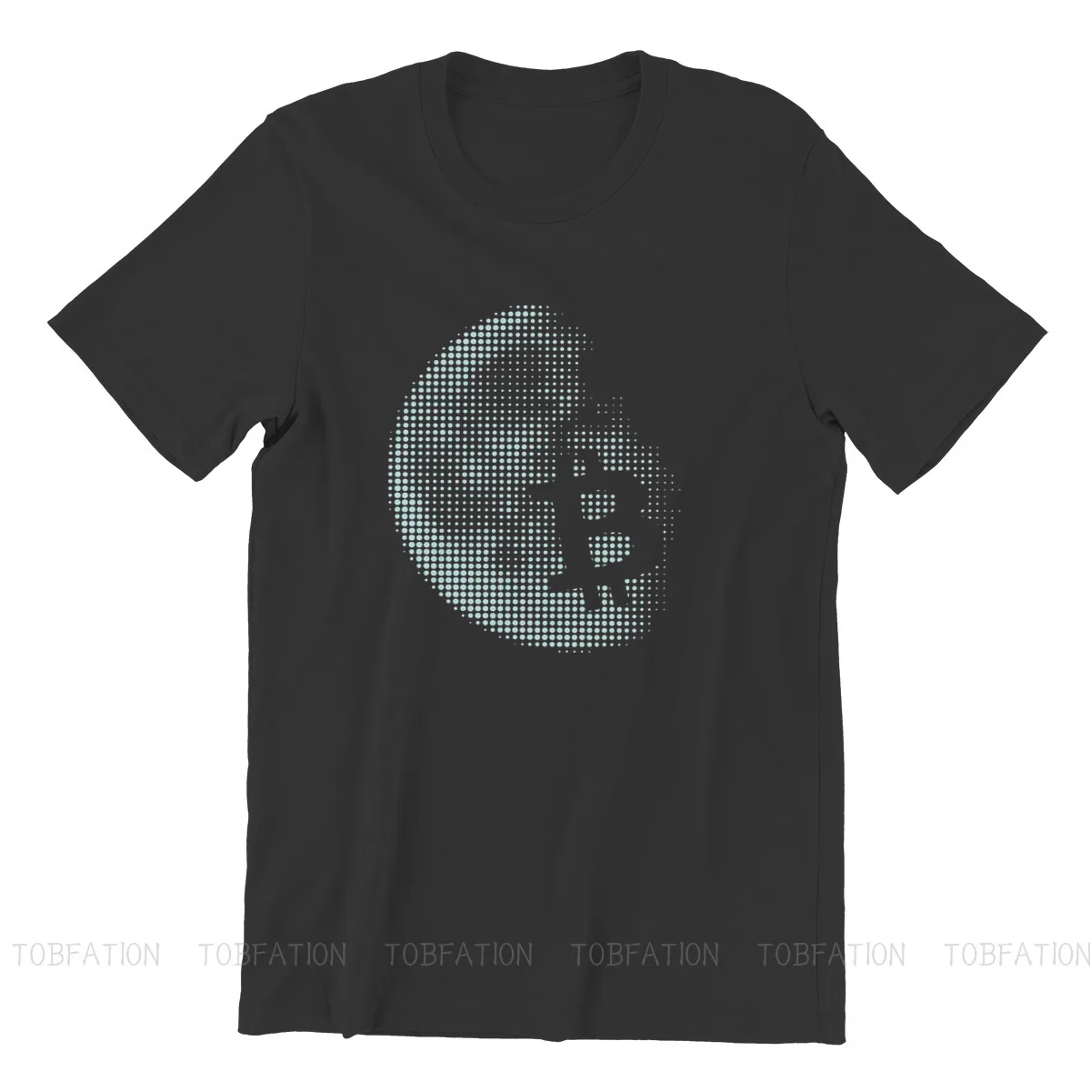 Cryptocurrency Crypto Miner Bitcoin to the Pixel Moon T Shirt Harajuku  High Quality Tshirt Big Size O-Neck Short Sleeve