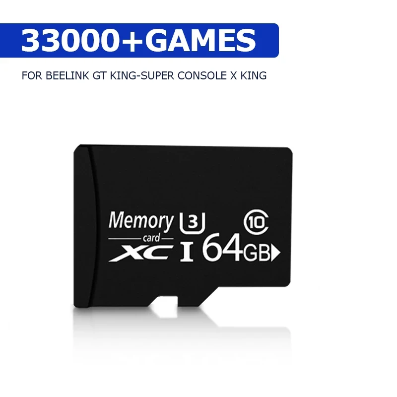 Tarjeta de memoria de 64G/128G/256G, sistema de preinstalación y juegos para S922X Super Console X King, consola de juegos Retro