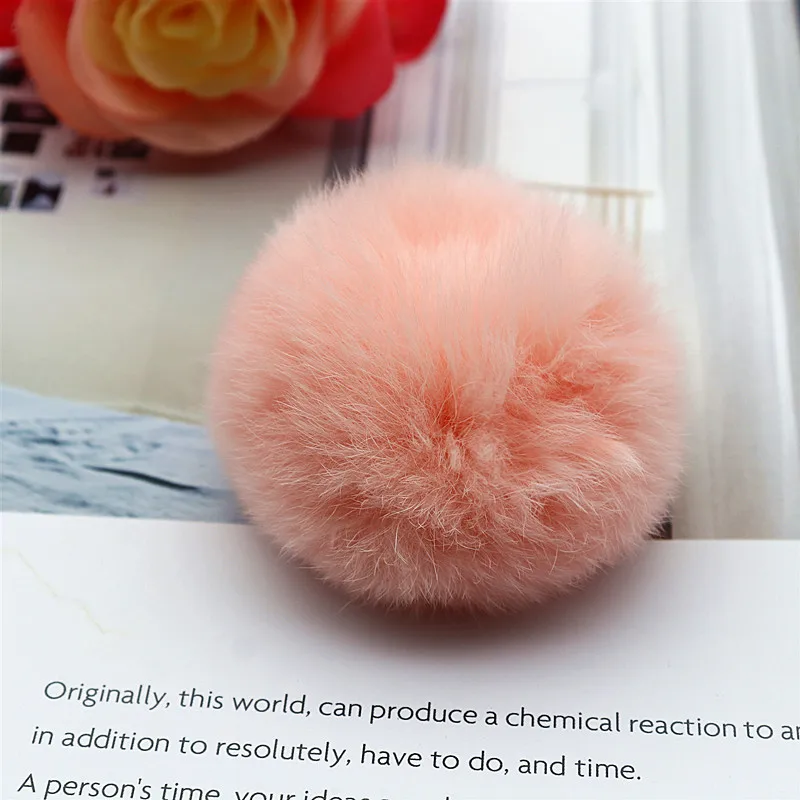 2-5pcs Fluffy Soft Pom Pom 6 Cm 8 Cm Artificial Plush Pom Diy Keychain Pendant Wedding Home Decoration Pom Pom Sewing Supplies