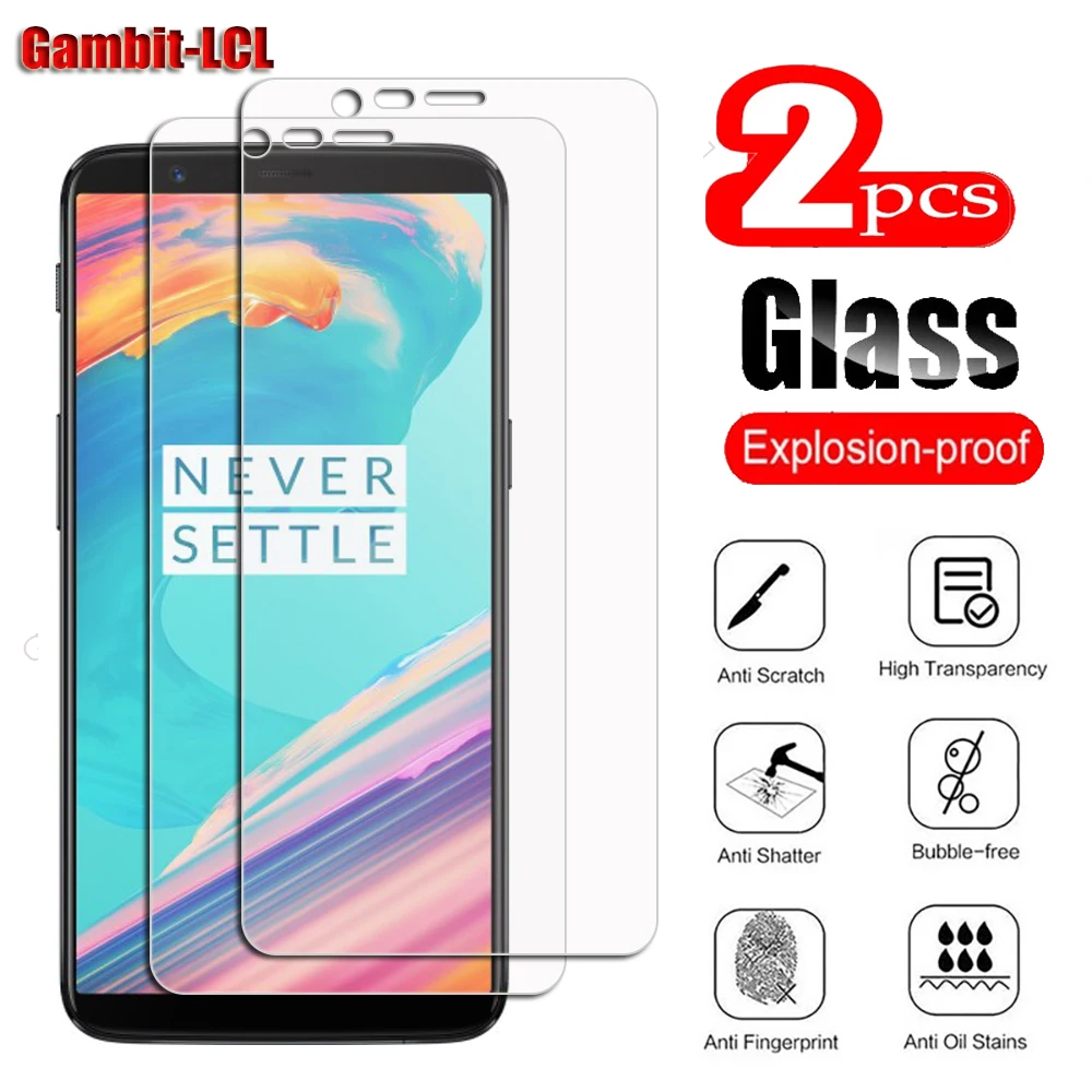 Vidrio Templado Protector Original HD 9H para OnePlus 5T 6,01 "OnePlus 5t A5010, película protectora de pantalla