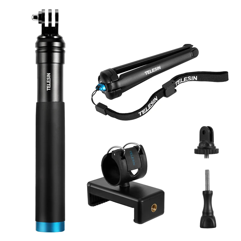 Uitschuifbare Statief Handheld Monopod Pole Voor Dji Osmo 2 Gopro 10 9 8 7 6 5 4 Max Insta360 R Telefoon Selfie Stok Accessoires