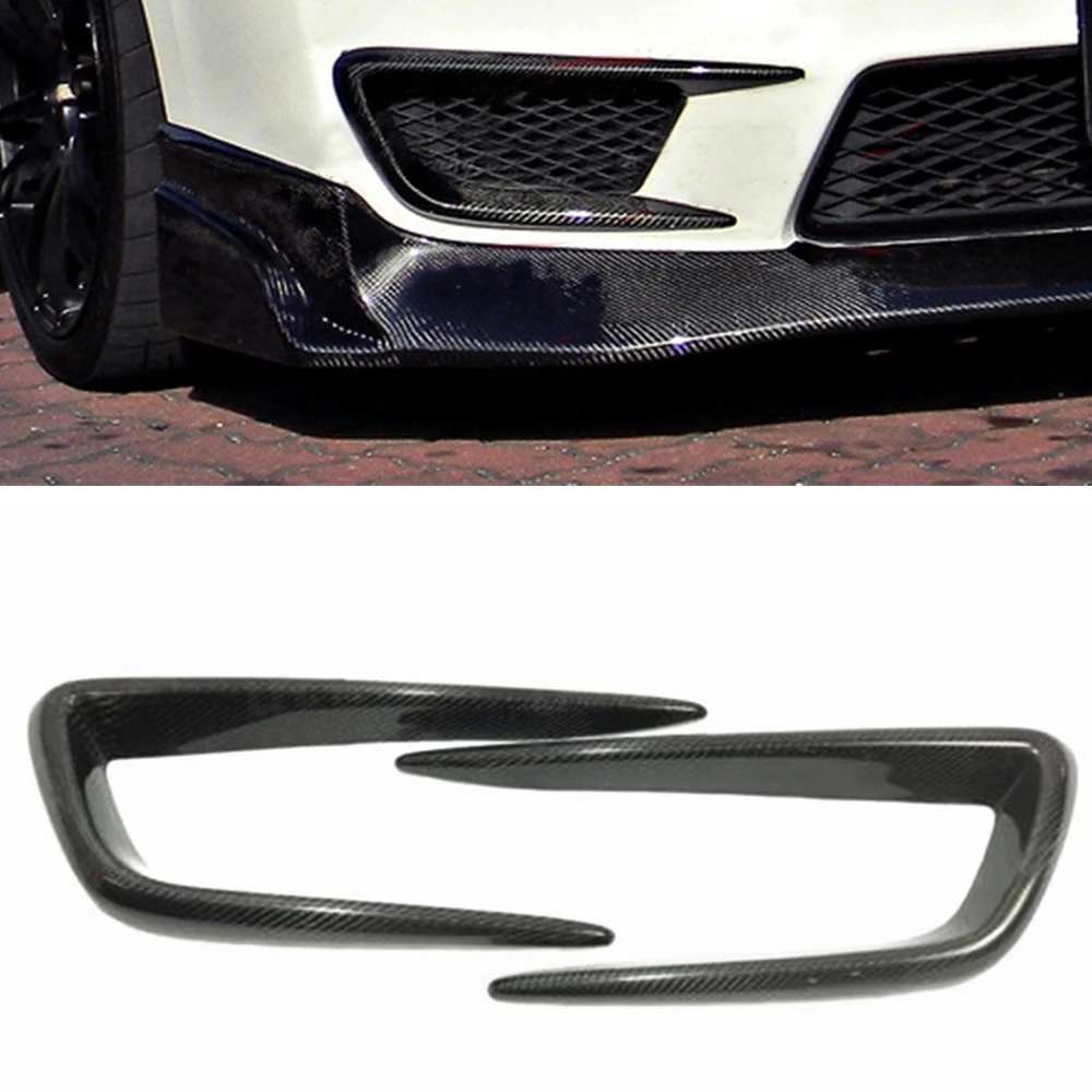 

Front Bumper Side Air Outlet Vent Trim For Honda Civic FD2 Carbon Fiber Fog Light Lamp Cover Hood Intake Frame Spoiler Canard