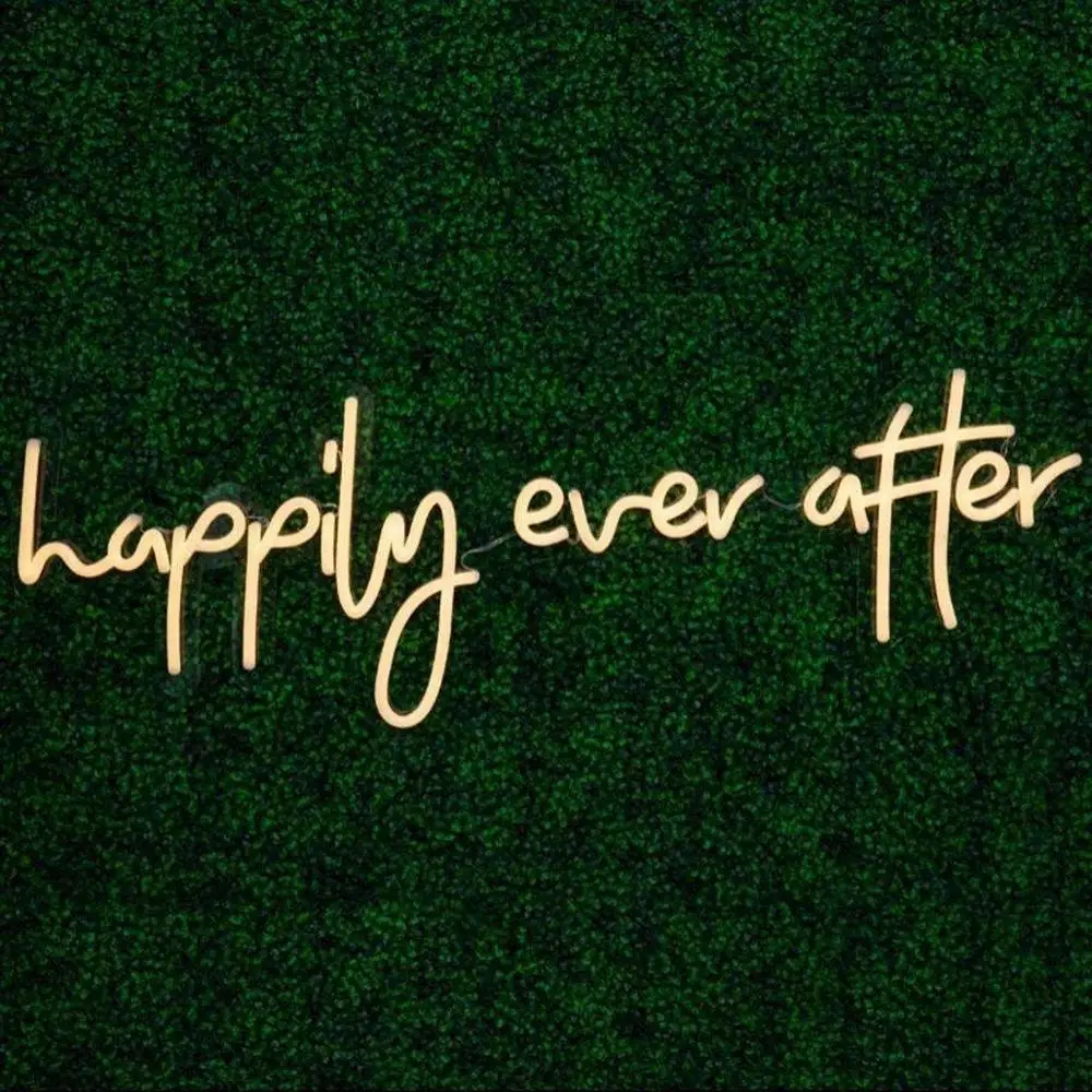 Happily Ever After Custom Neon Sign/ Handmade Neon Sign/ Neon Sign Custom/ LED Neon Sign/ Wall Decor/ Custom Neon Sign/ Neon