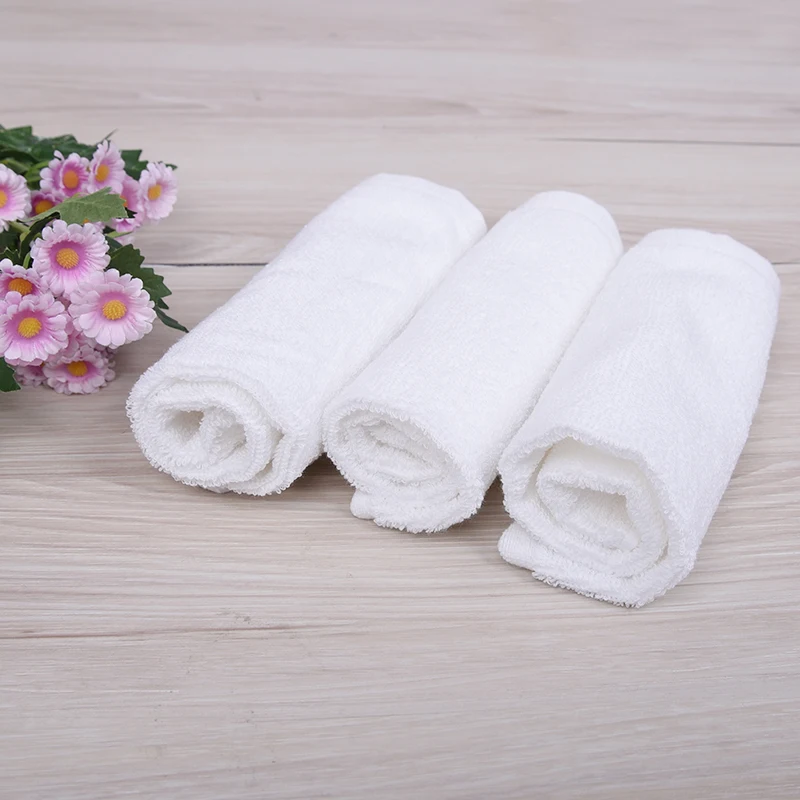 10PCS White Towel Hotel Microfiber Towels 30cm baby hydrofiel doeken serviette Kids Hand Towel Cotton Face Towels Bathroom toall