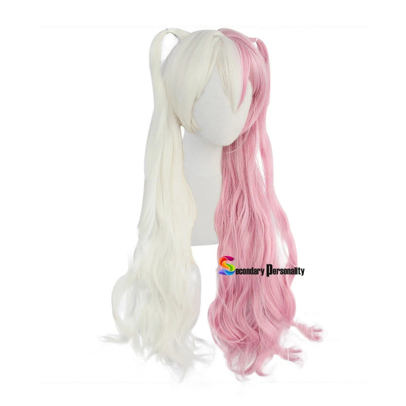 Danganronpa Monomi Women Long Wig Cosplay Costume Super Dangan Ronpa Heat Resistant Synthetic Hair Carnival Party Wigs